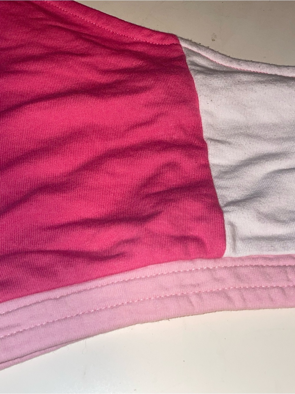 ' Pink & White Colorblock top - Picture 2 of 3